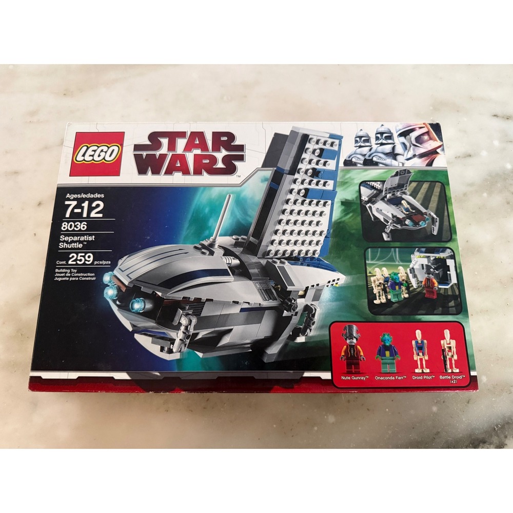 LEGO Star Wars 8036 Separatist Shuttle The Clone Wars NewSealed Box Retired 2009